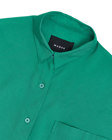 Loose Short Sleeve Shirt - Sea Green